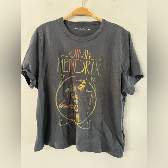 NEW ABERCROMBIE & FITCH 
Vol. 28 Short-Sleeve Jimi Hendrix Graphic Skimming Sz:L - Picture 4 of 8